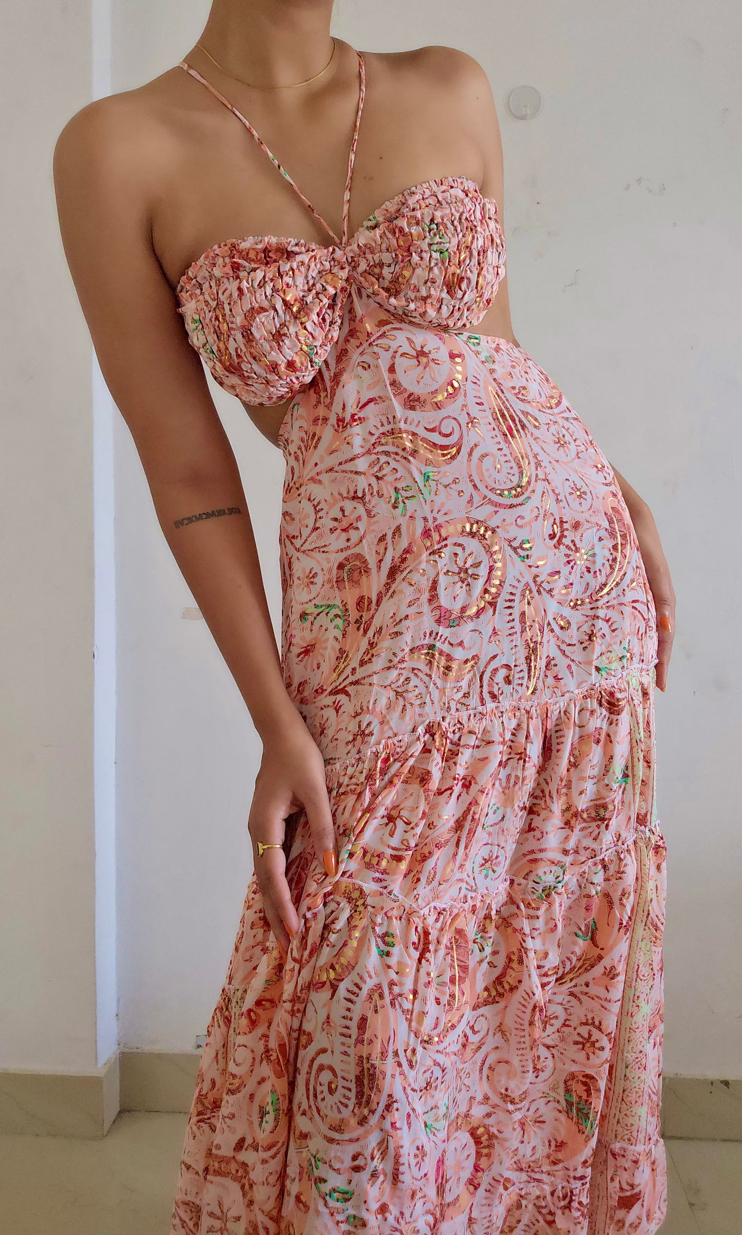 Cutout designer dress