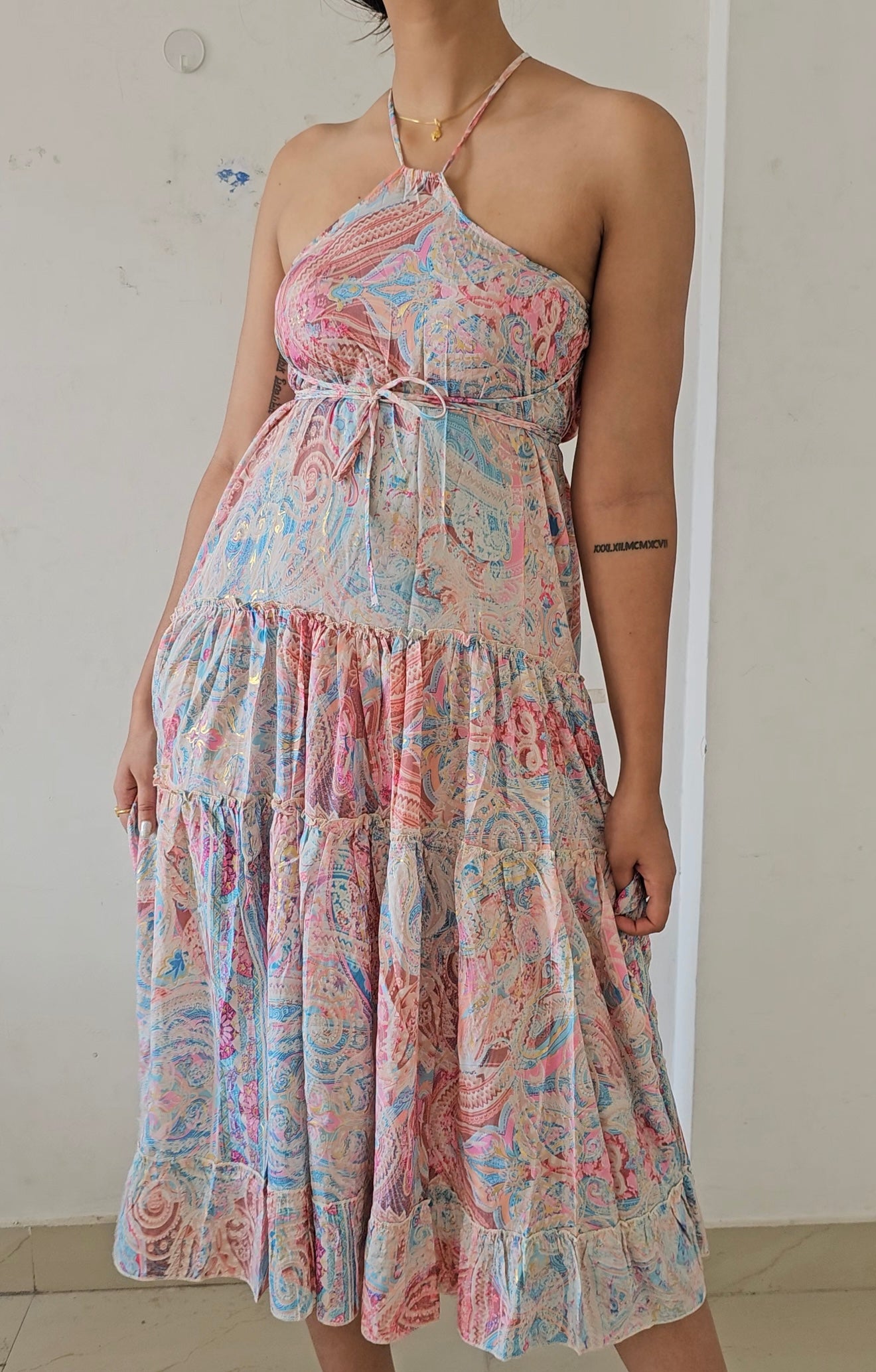 Cutout designer dress