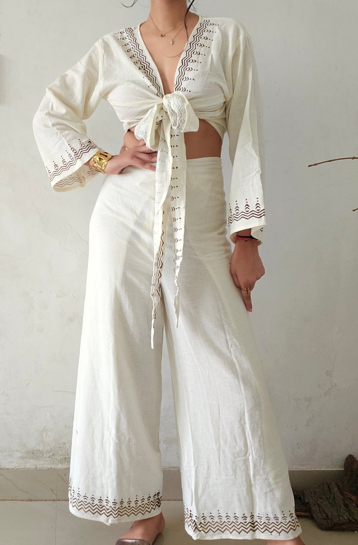 Organic cotton block printed co-ord set