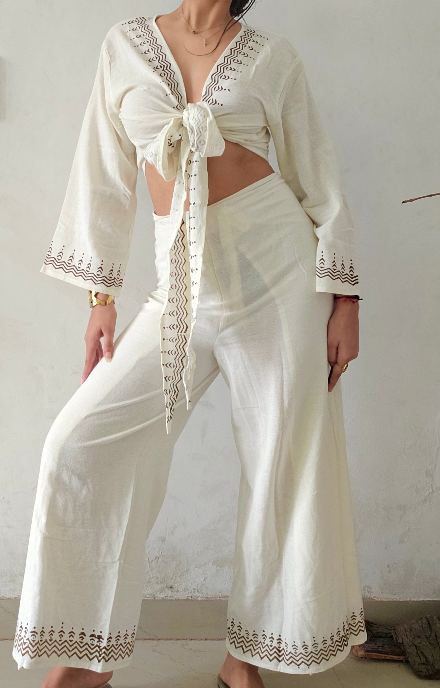Organic cotton block printed co-ord set