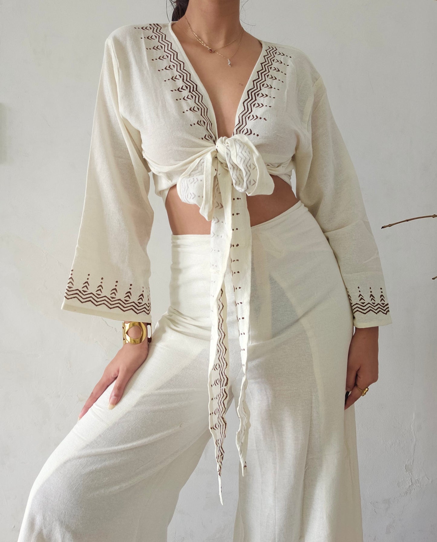 Organic cotton block printed co-ord set