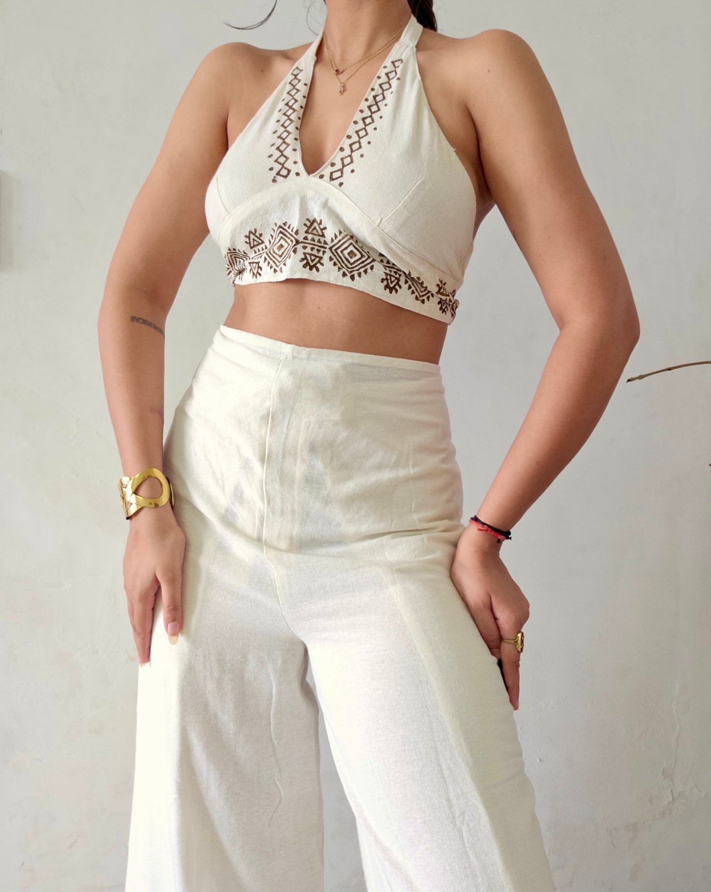 Organic cotton block printed co-ord set