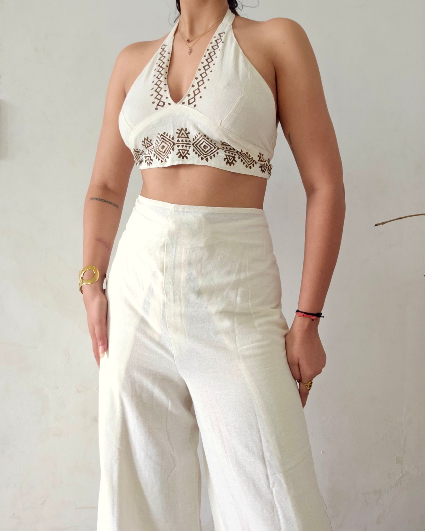 Organic cotton block printed co-ord set