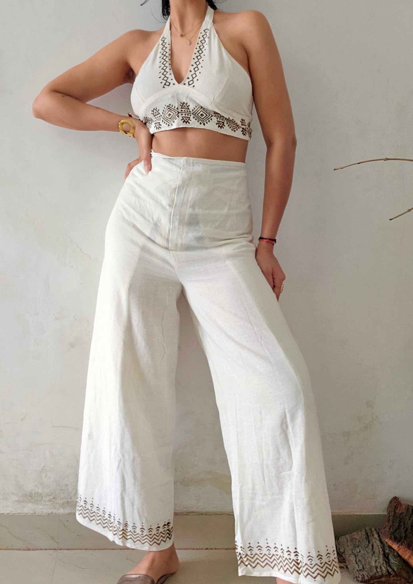 Organic cotton block printed co-ord set