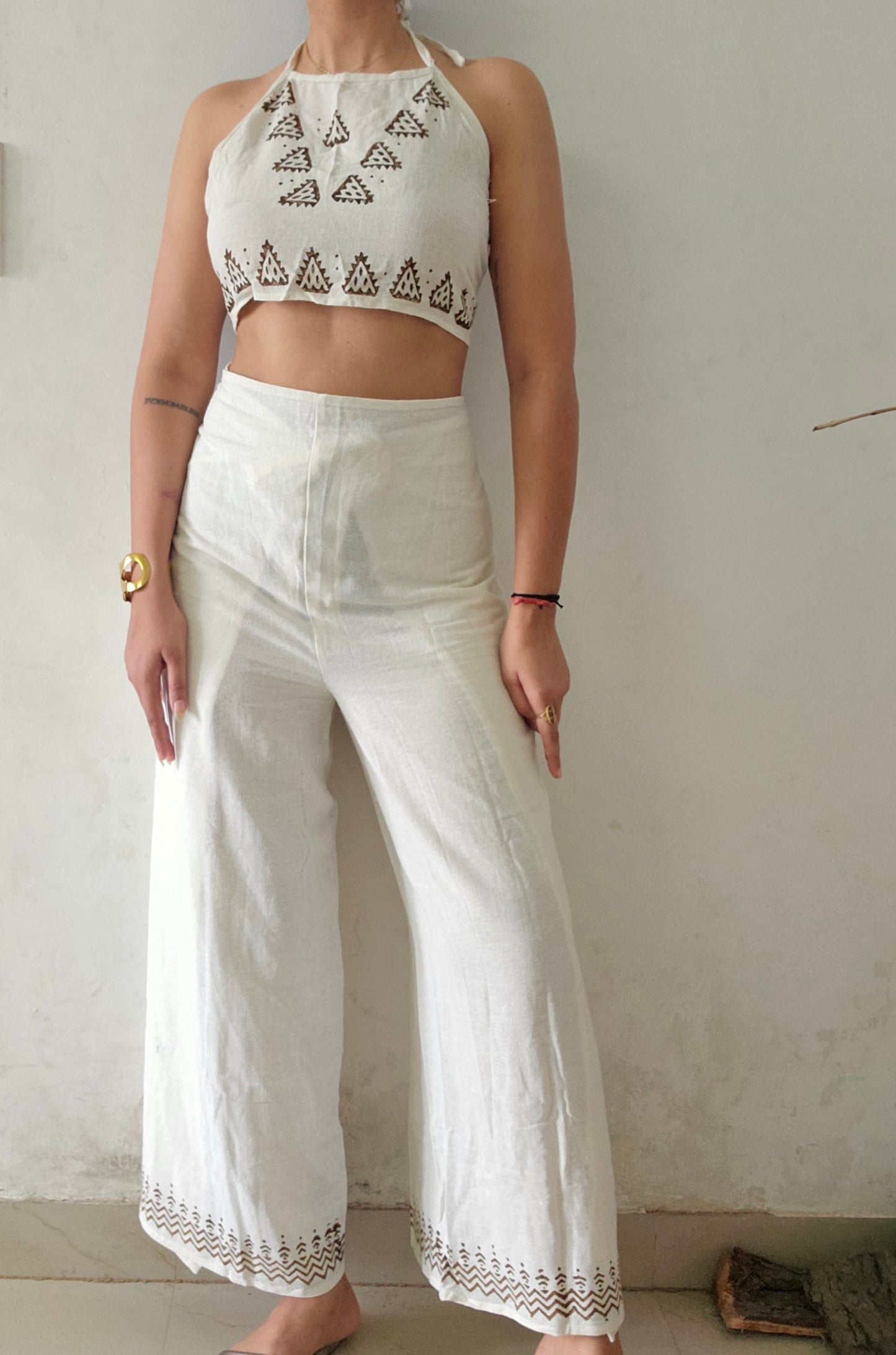 Organic cotton block printed co-ord set