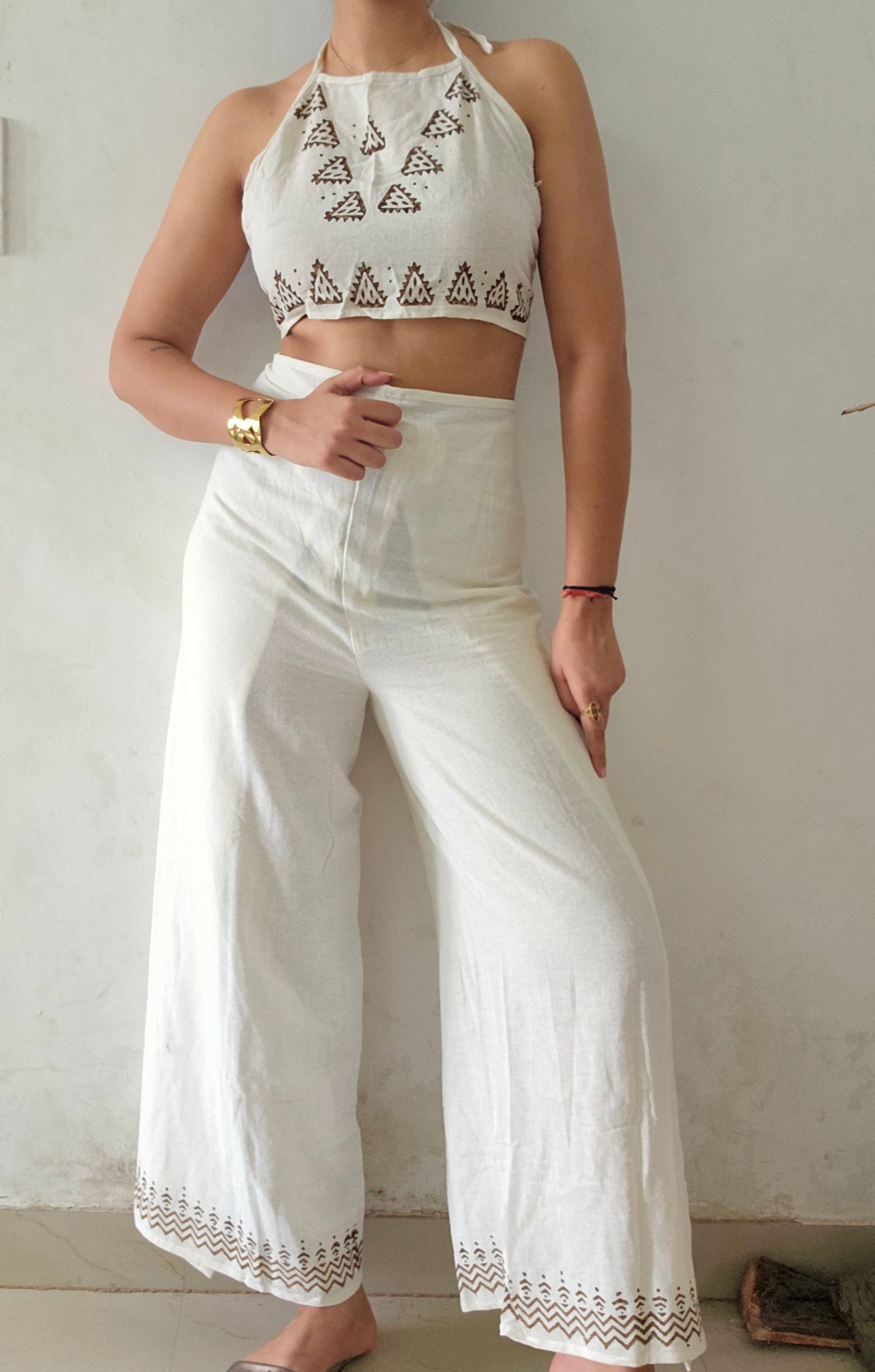 Organic cotton block printed co-ord set