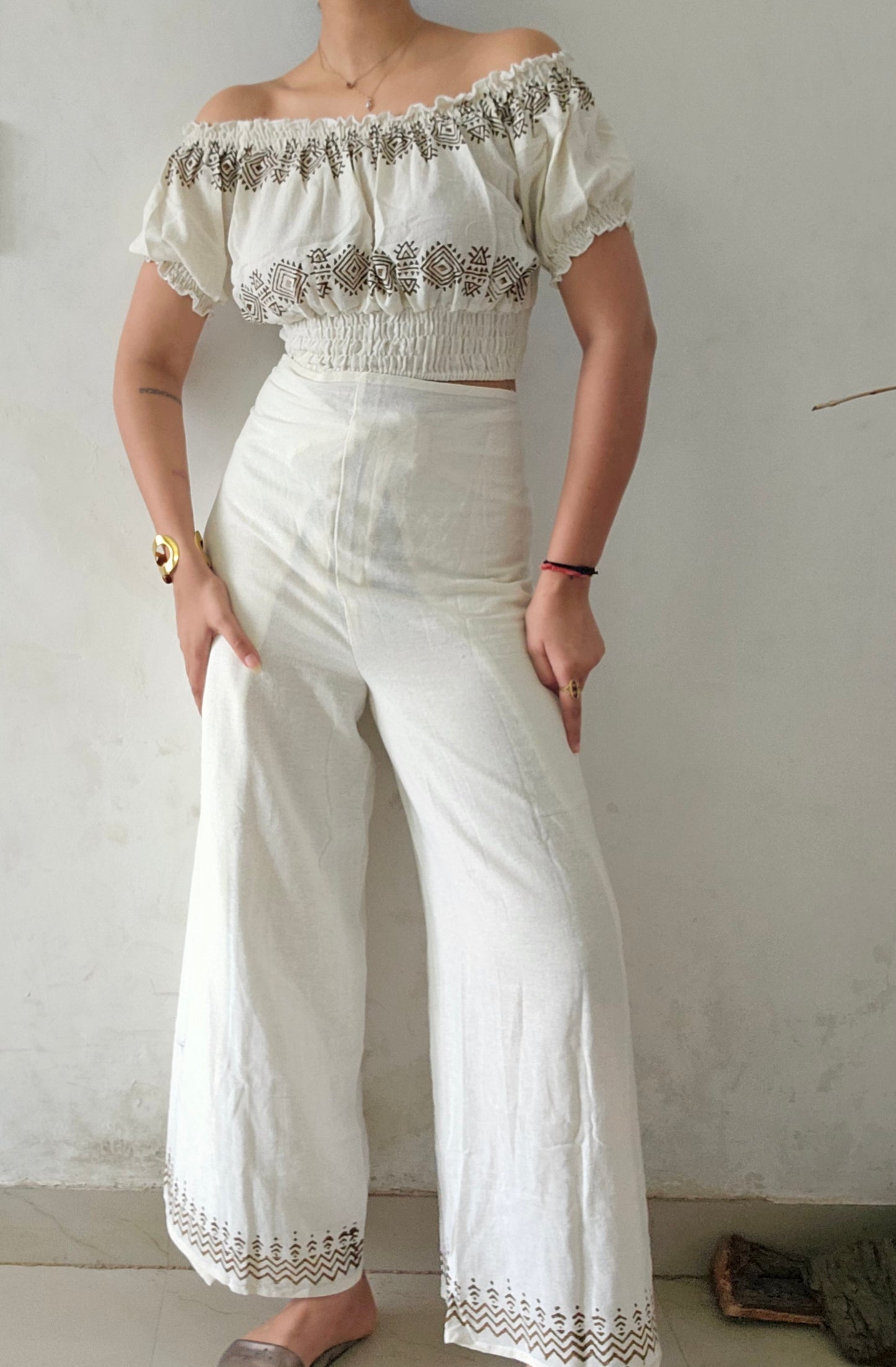 Organic cotton block printed co-ord set