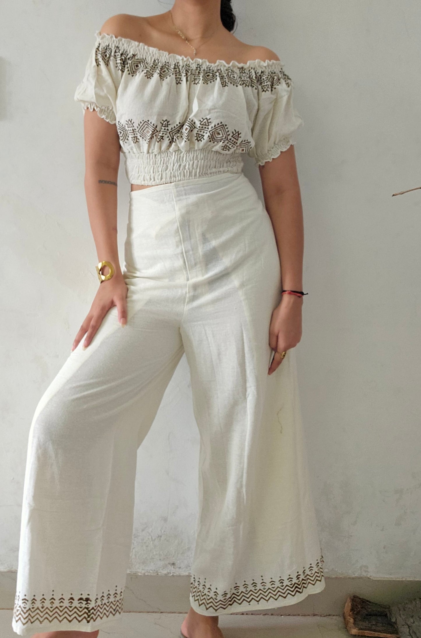 Organic cotton block printed co-ord set
