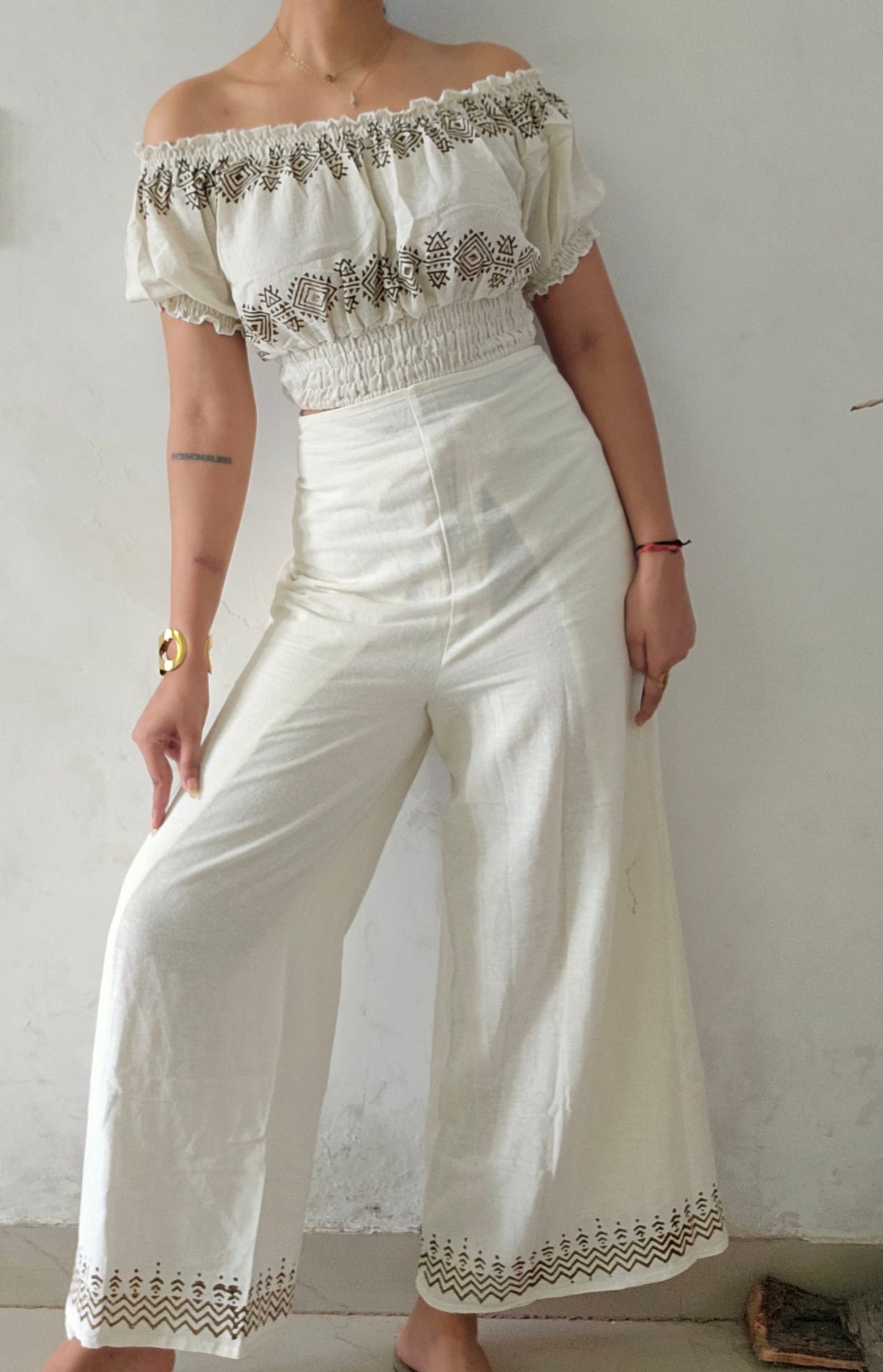 Organic cotton block printed co-ord set