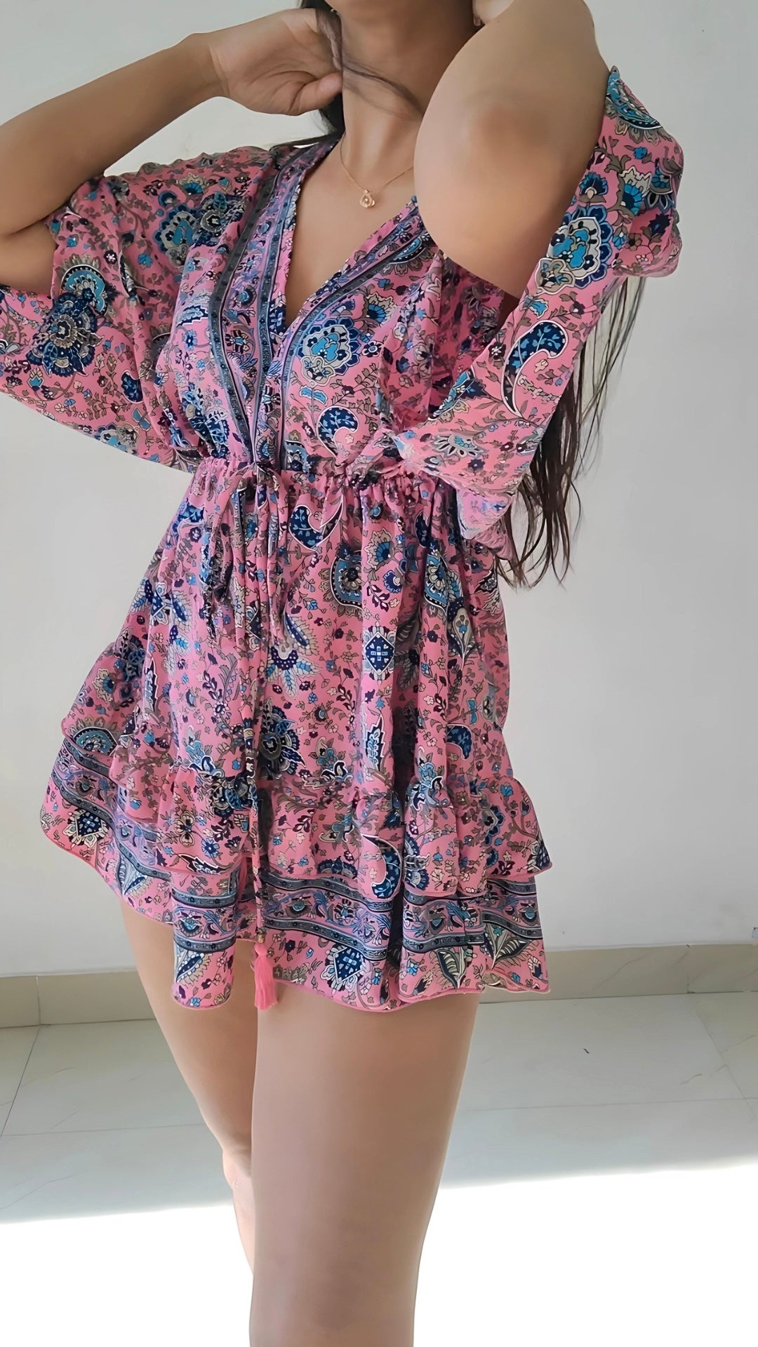 Kimono short dress