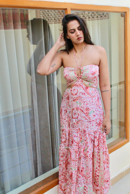 Cutout designer dress