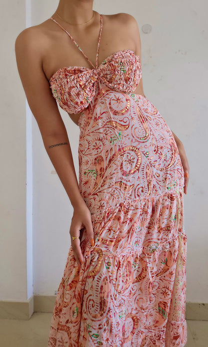 Cutout designer dress