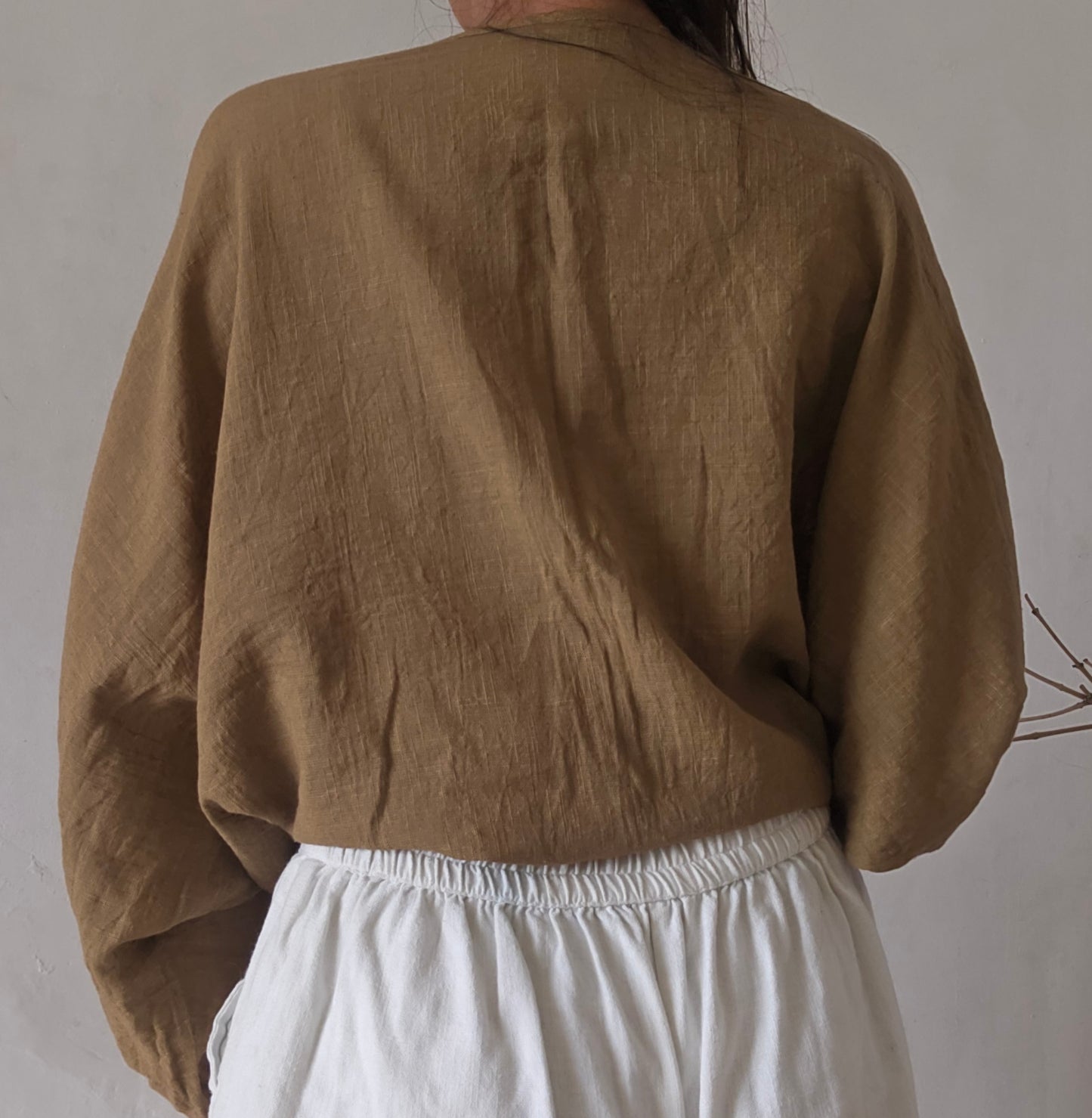 Mocha mousse cloud whimsy tie top
