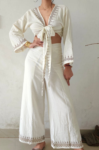 Organic cotton block printed co-ord set