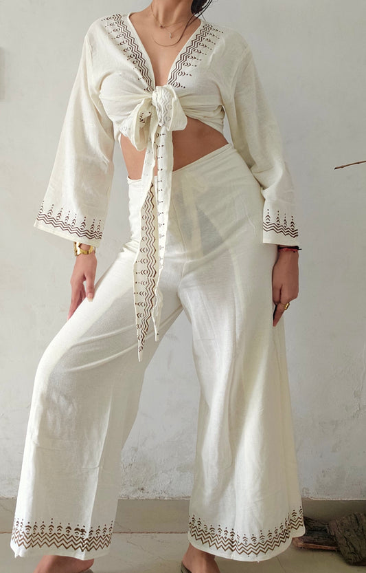 Organic cotton block printed co-ord set