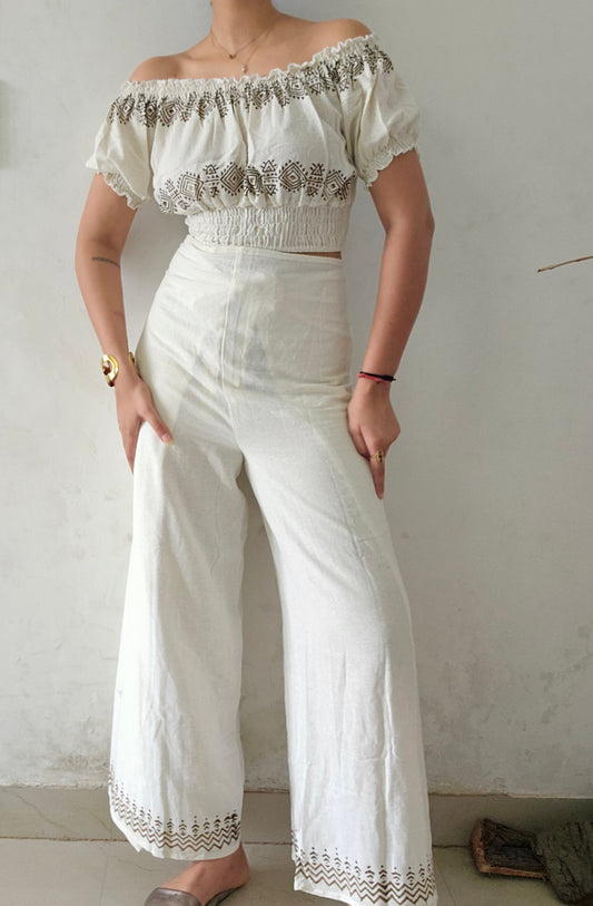 Organic cotton block printed co-ord set