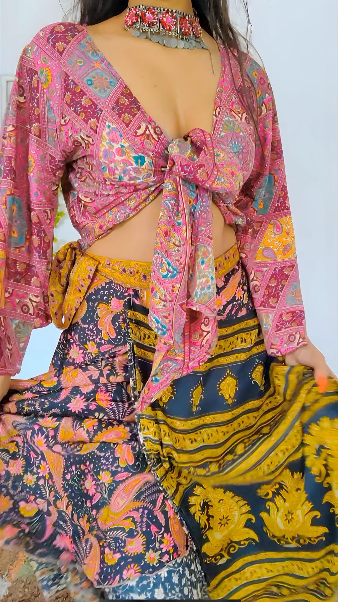 Reversible Wrap skirt