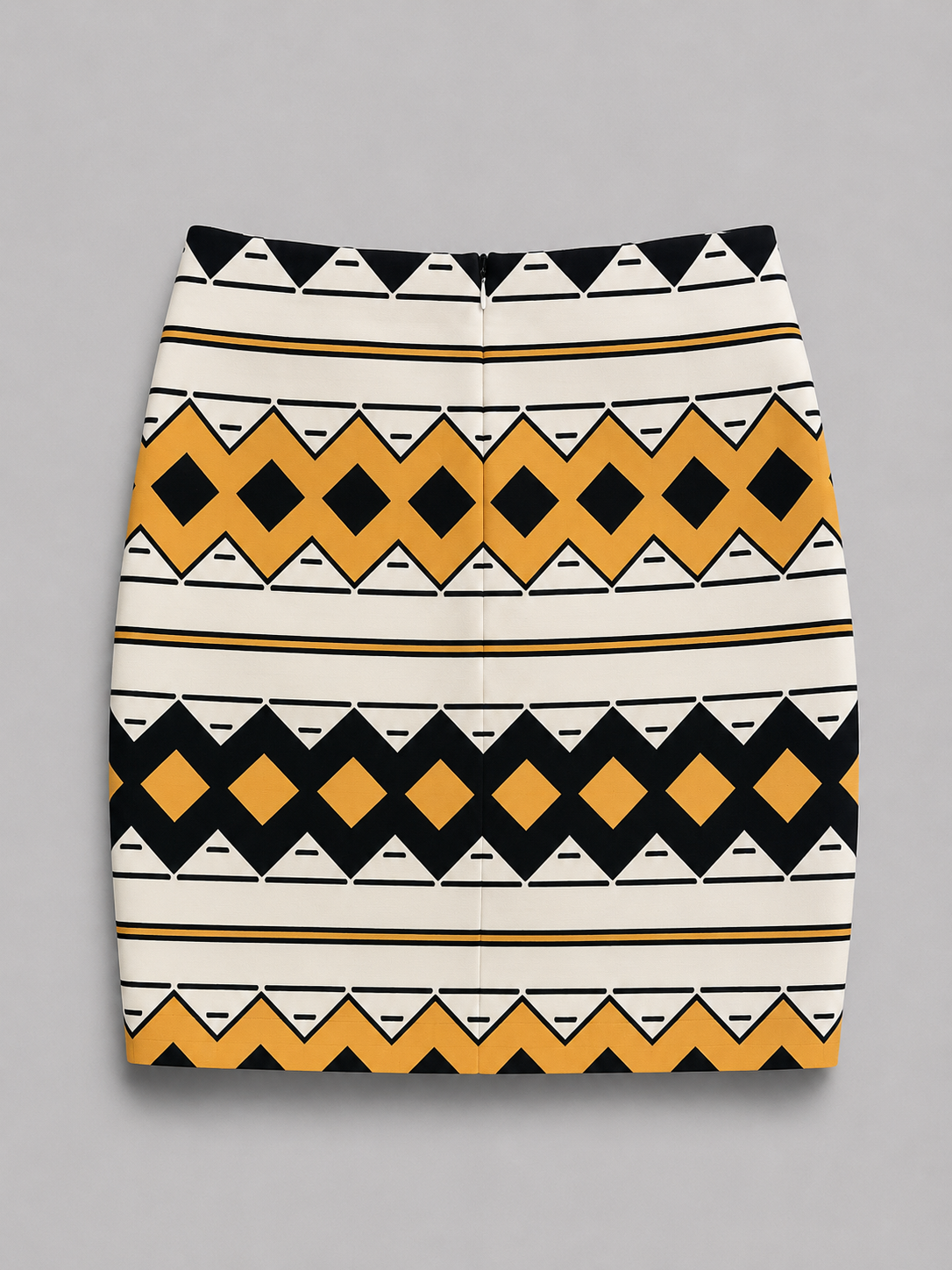 Geometric print skirt