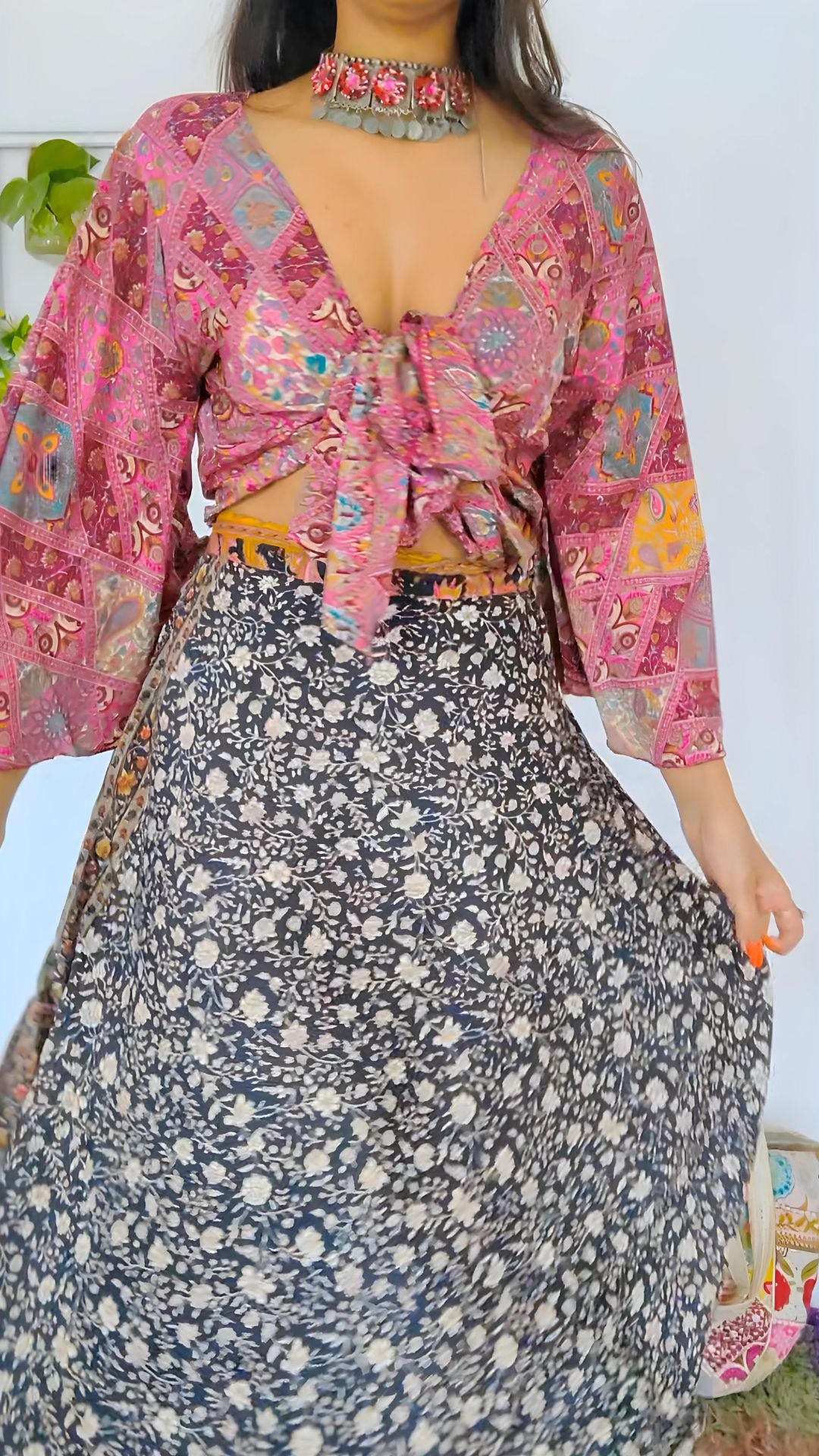 Reversible Wrap skirt