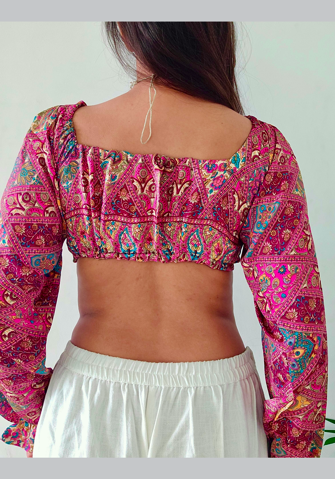 Bishop sleeve Crop top