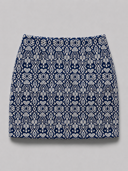 Abstract print skirt