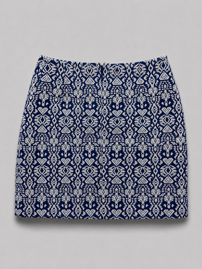 Abstract print skirt