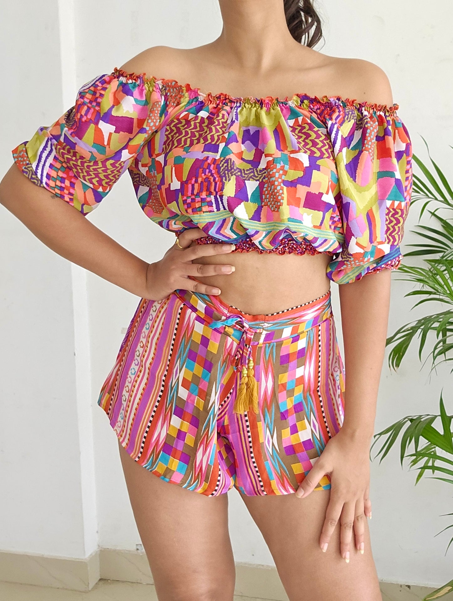 Multicolor co-ord set