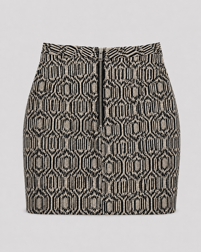 Snake print skirt