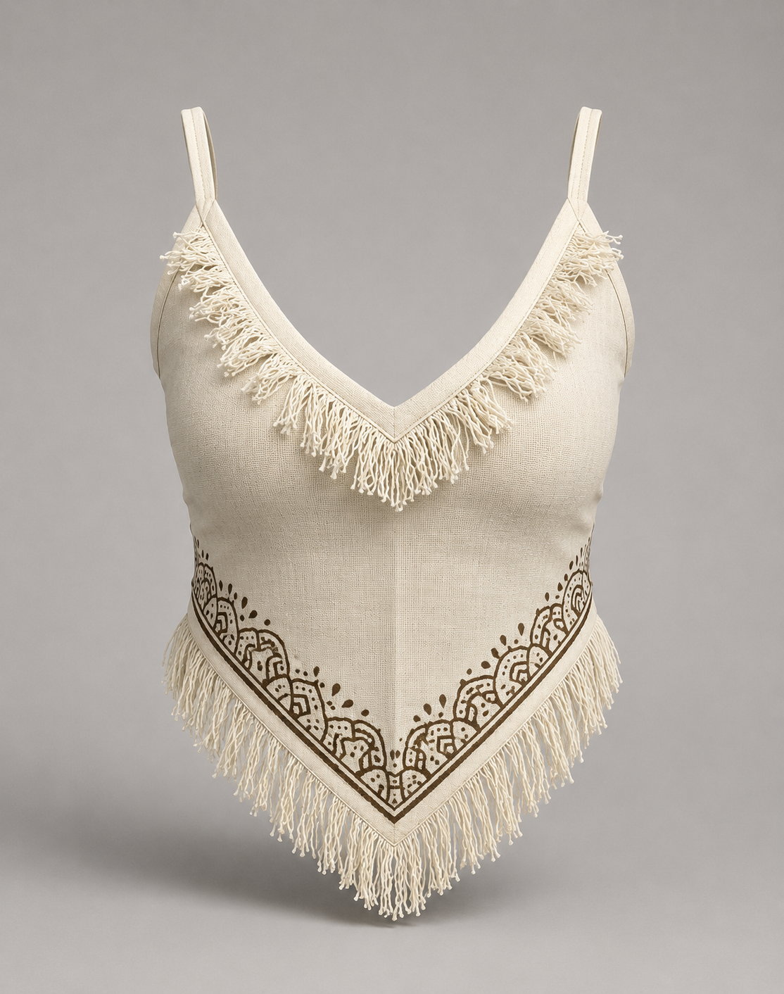 Jute cotton tank top 2