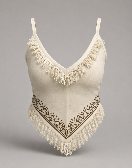Jute cotton tank top 2