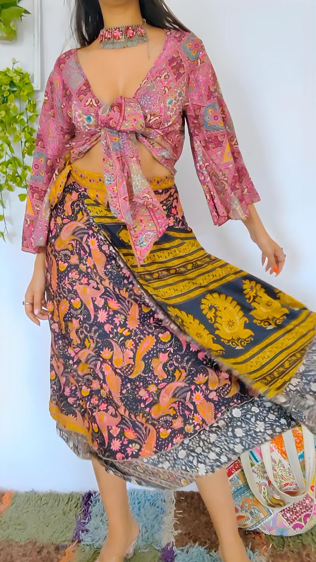 Reversible Wrap skirt