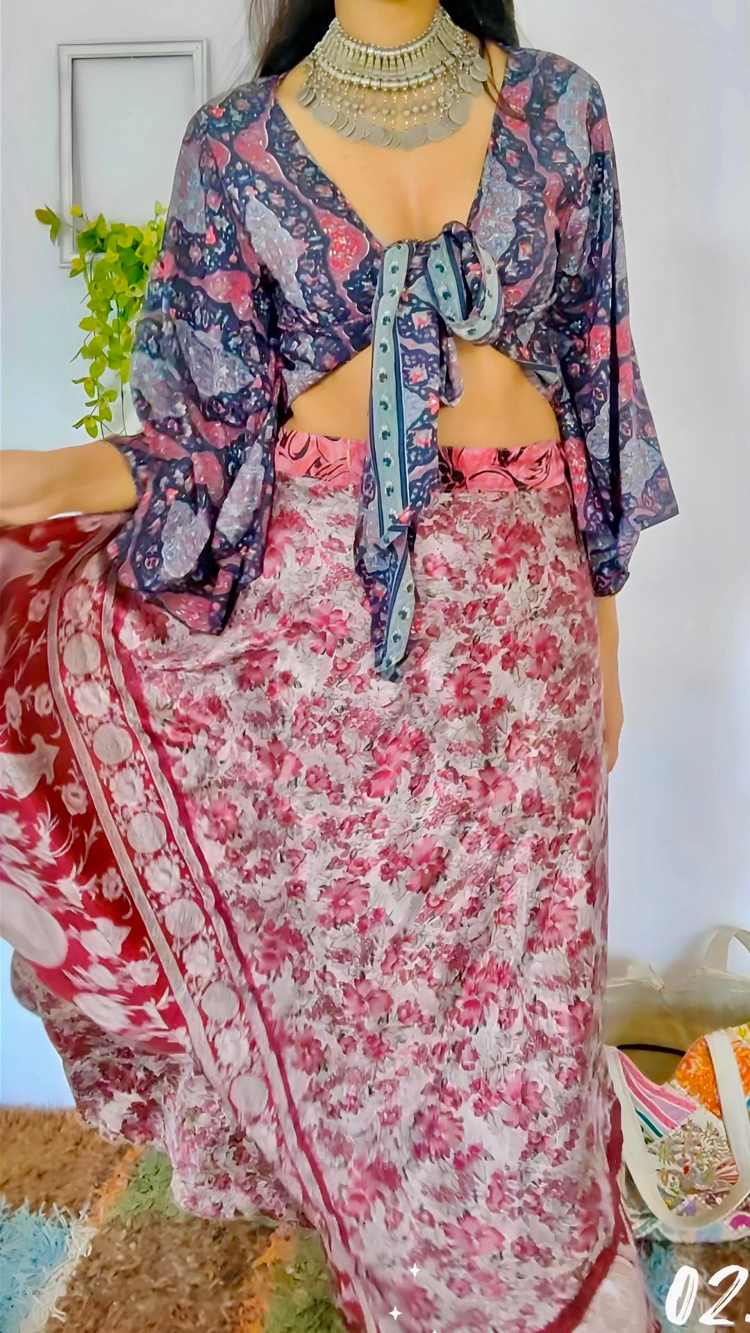 Reversible Wrap skirt