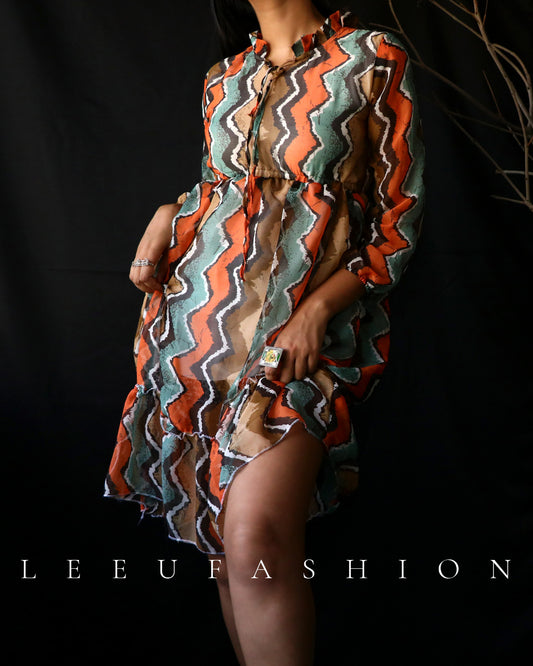 Summer A-line chiffon beach dress