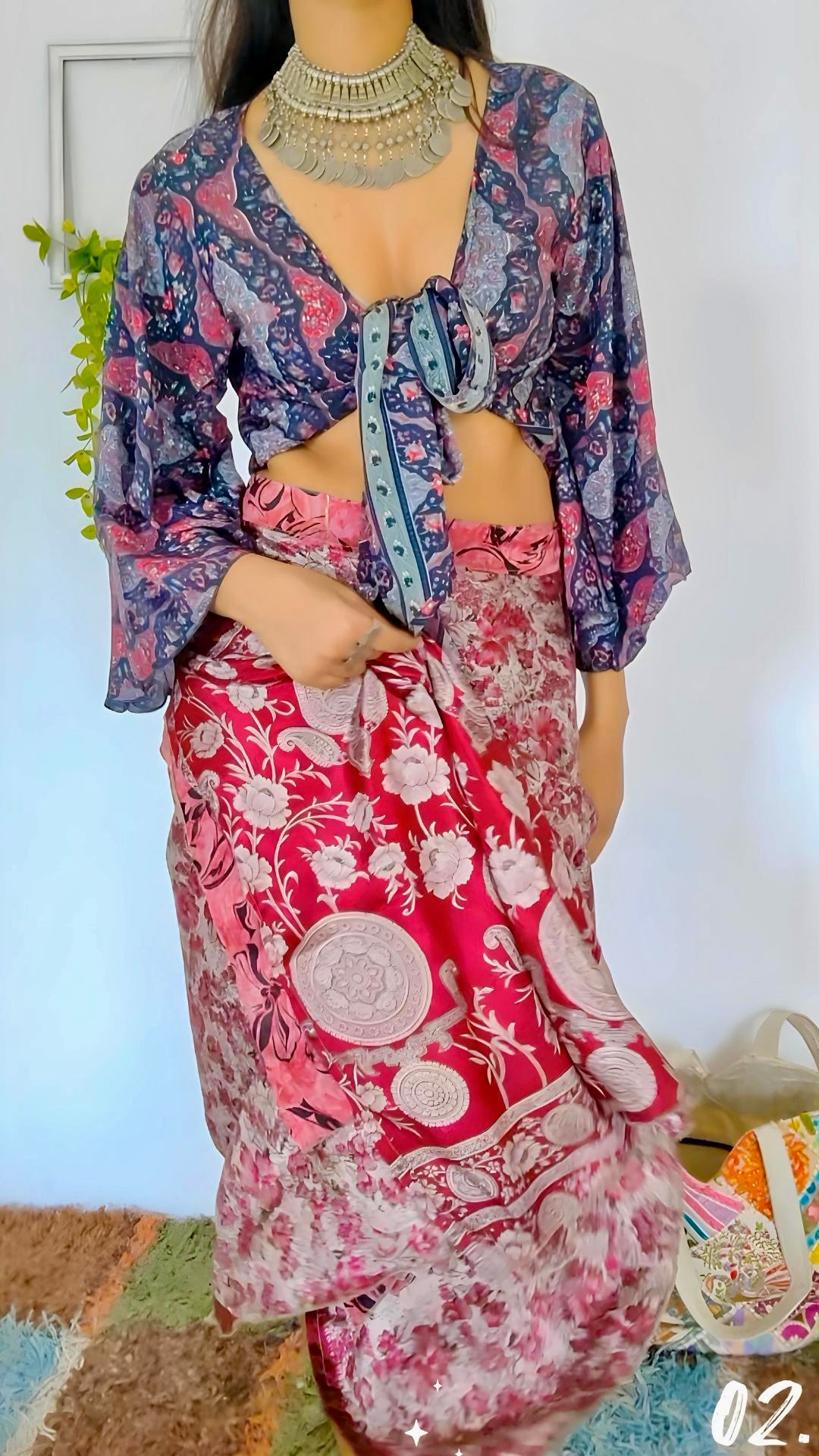 Reversible Wrap skirt