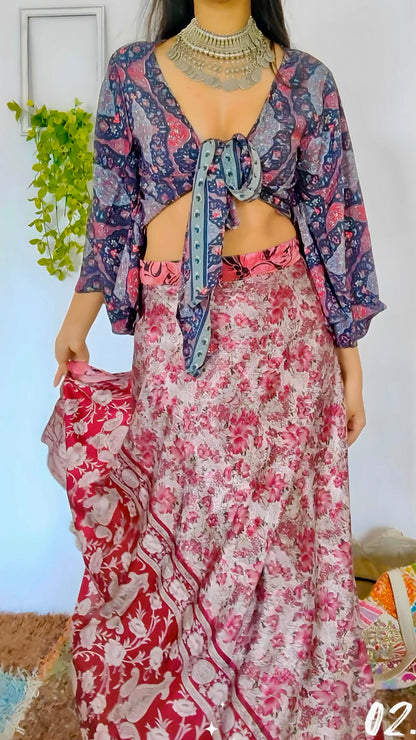 Reversible Wrap skirt