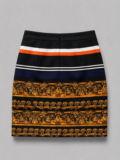Versace print skirt