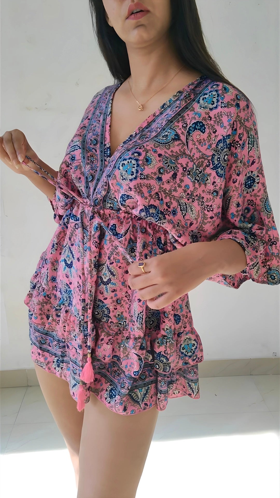 Kimono short dress