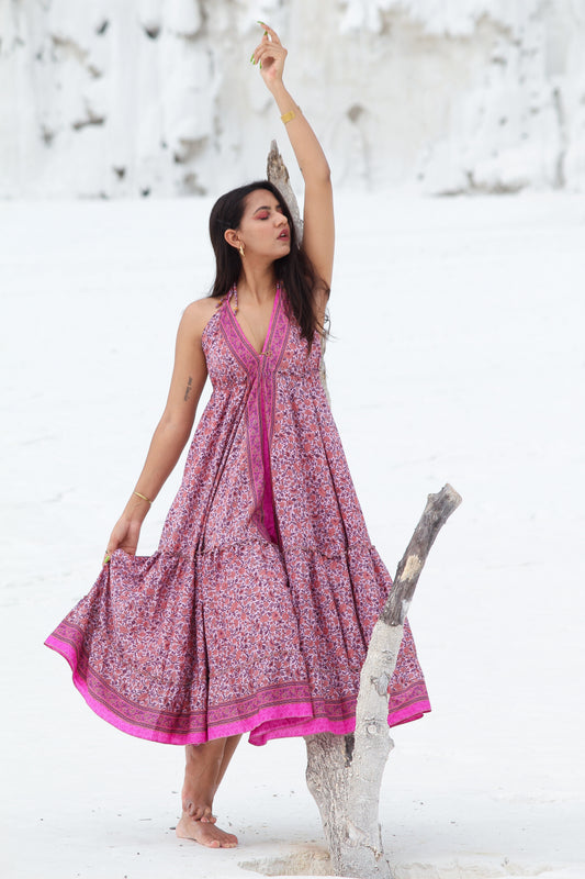 Udaipuri backless dress