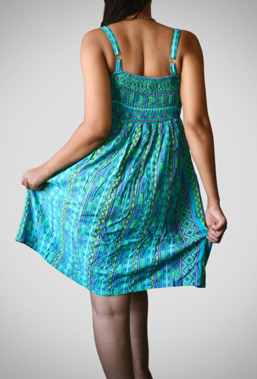 Printed cami pure cotton dress