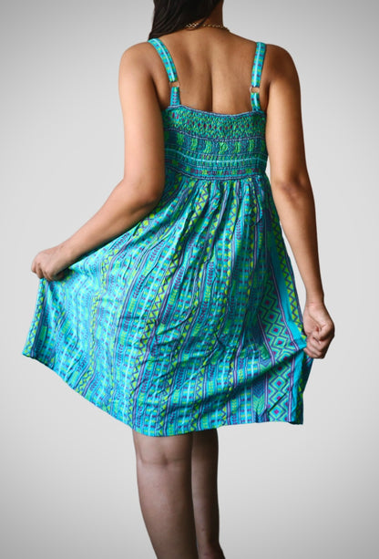 Printed cami pure cotton dress