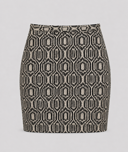 Snake print skirt