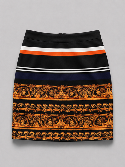 Versace print skirt