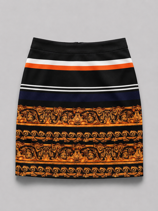 Versace print skirt