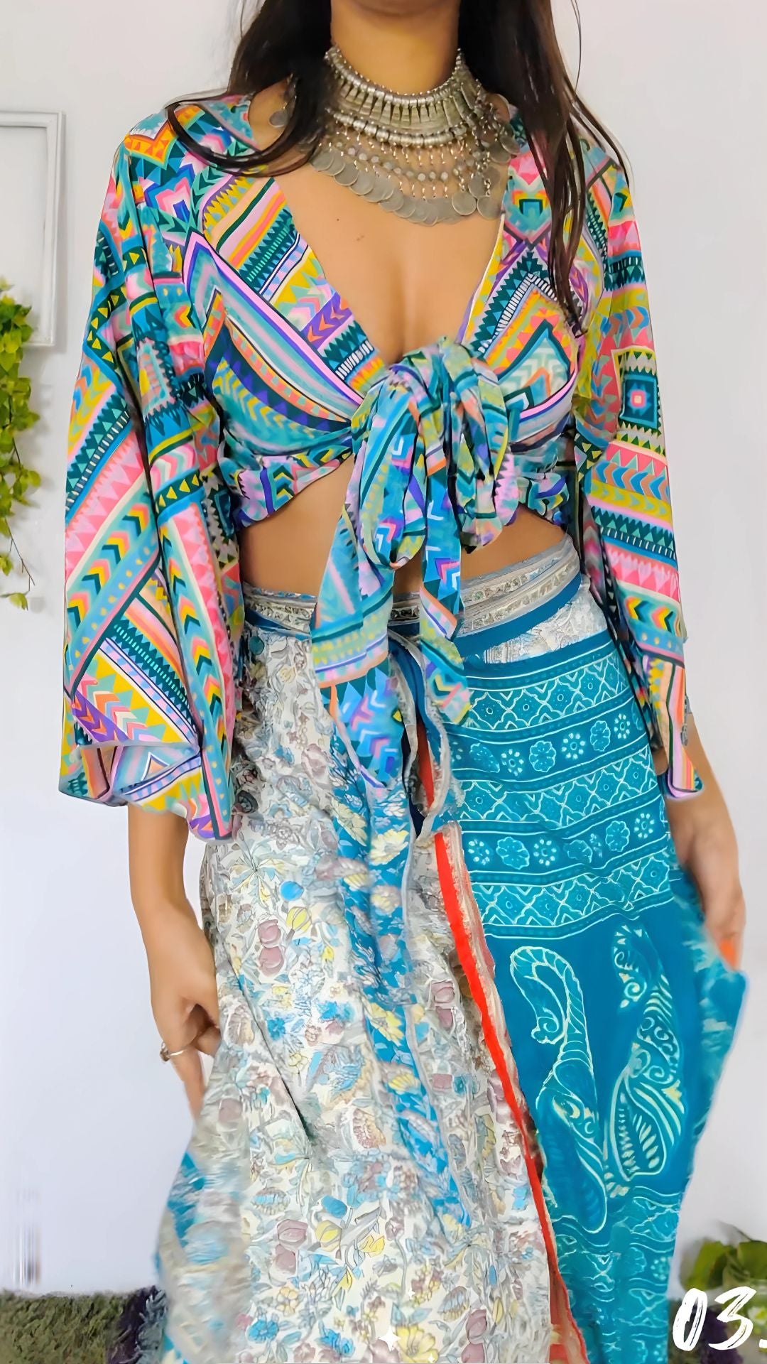 Reversible Wrap skirt