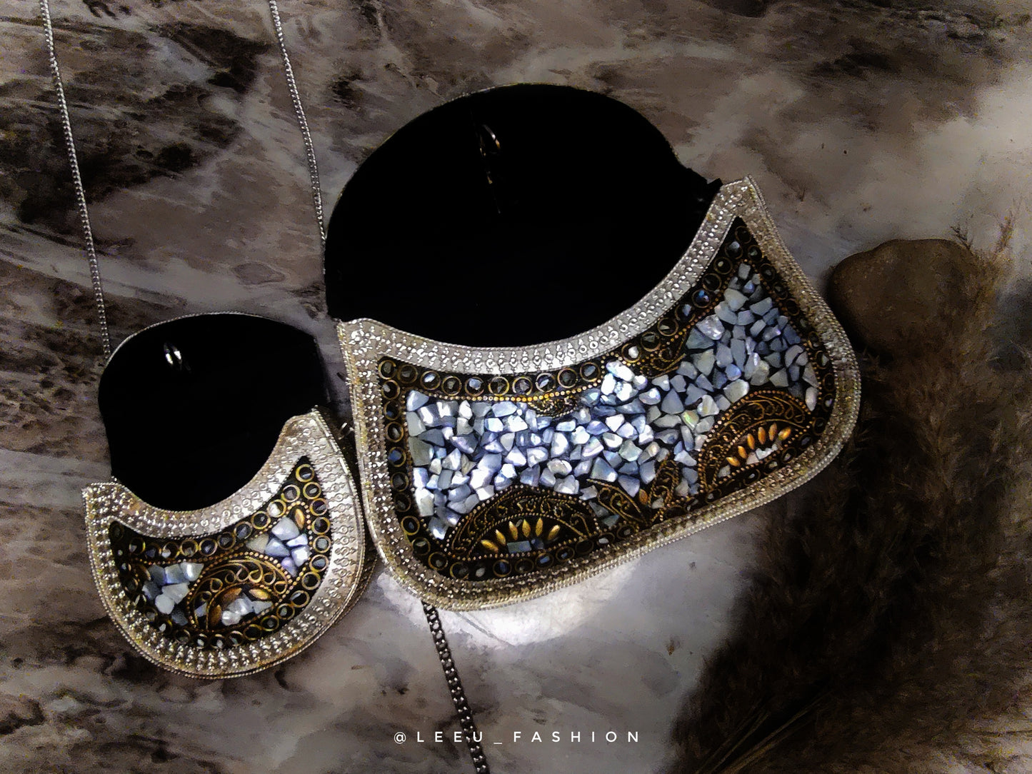 Handcrafted mosaic bags