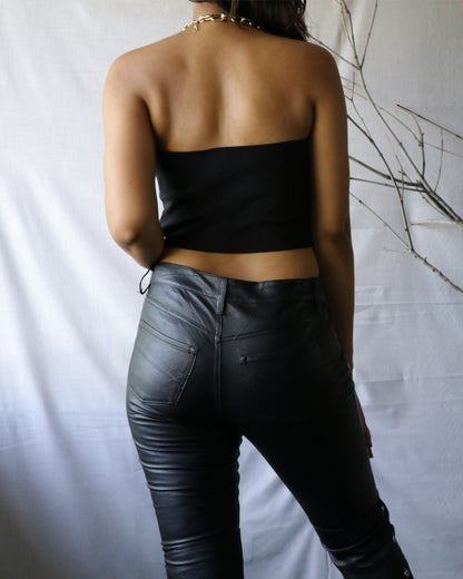 Preloved H&M leather jeans