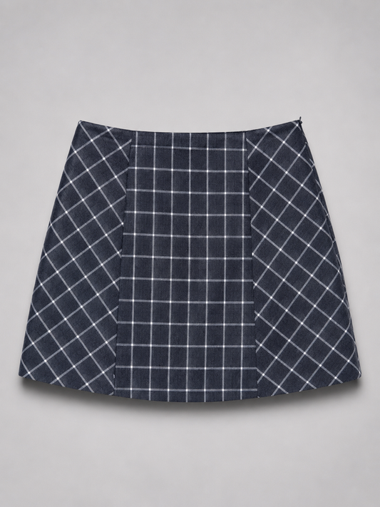 Mini plaided skirt