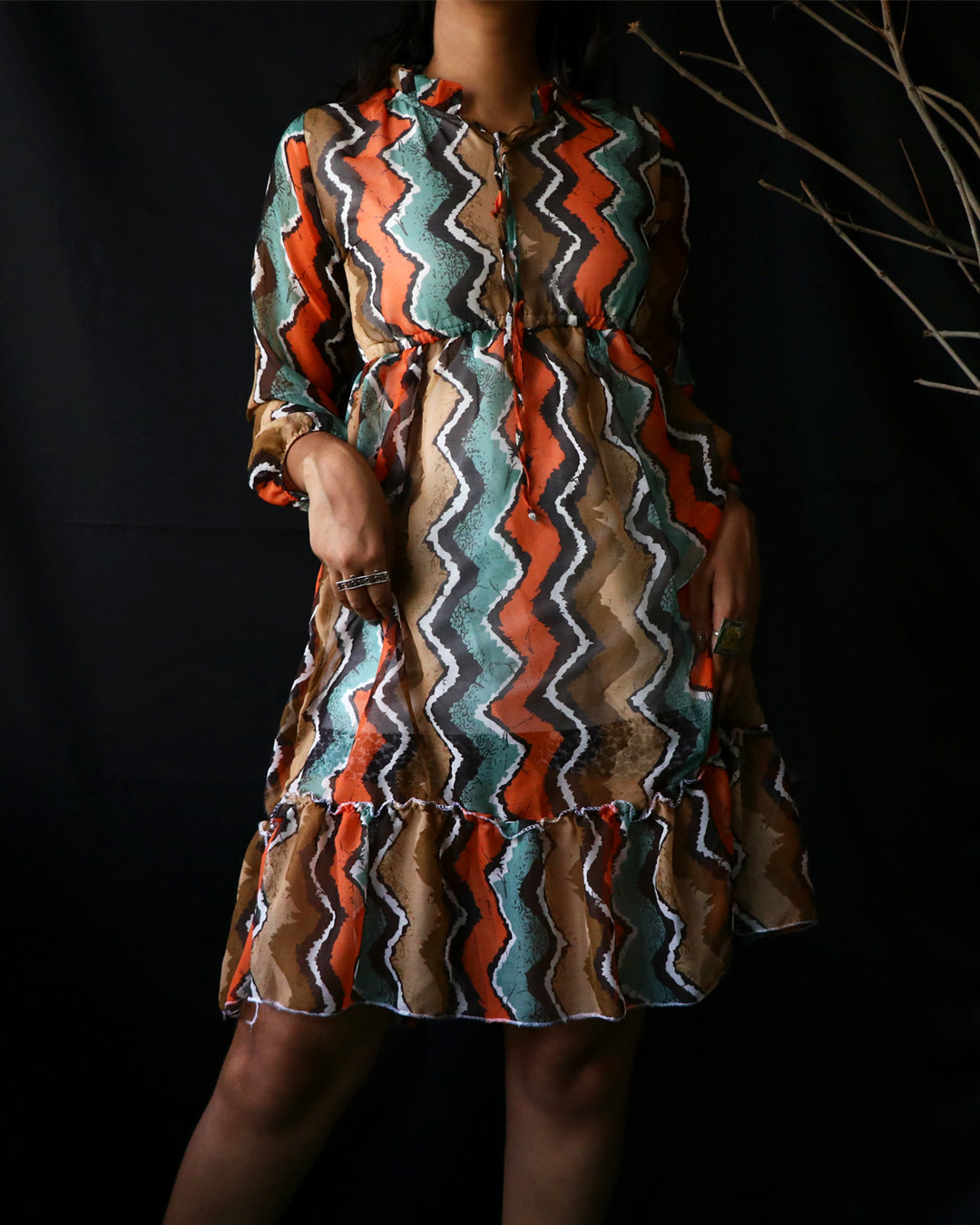 Summer A-line chiffon beach dress