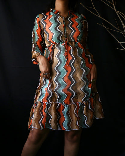 Summer A-line chiffon beach dress