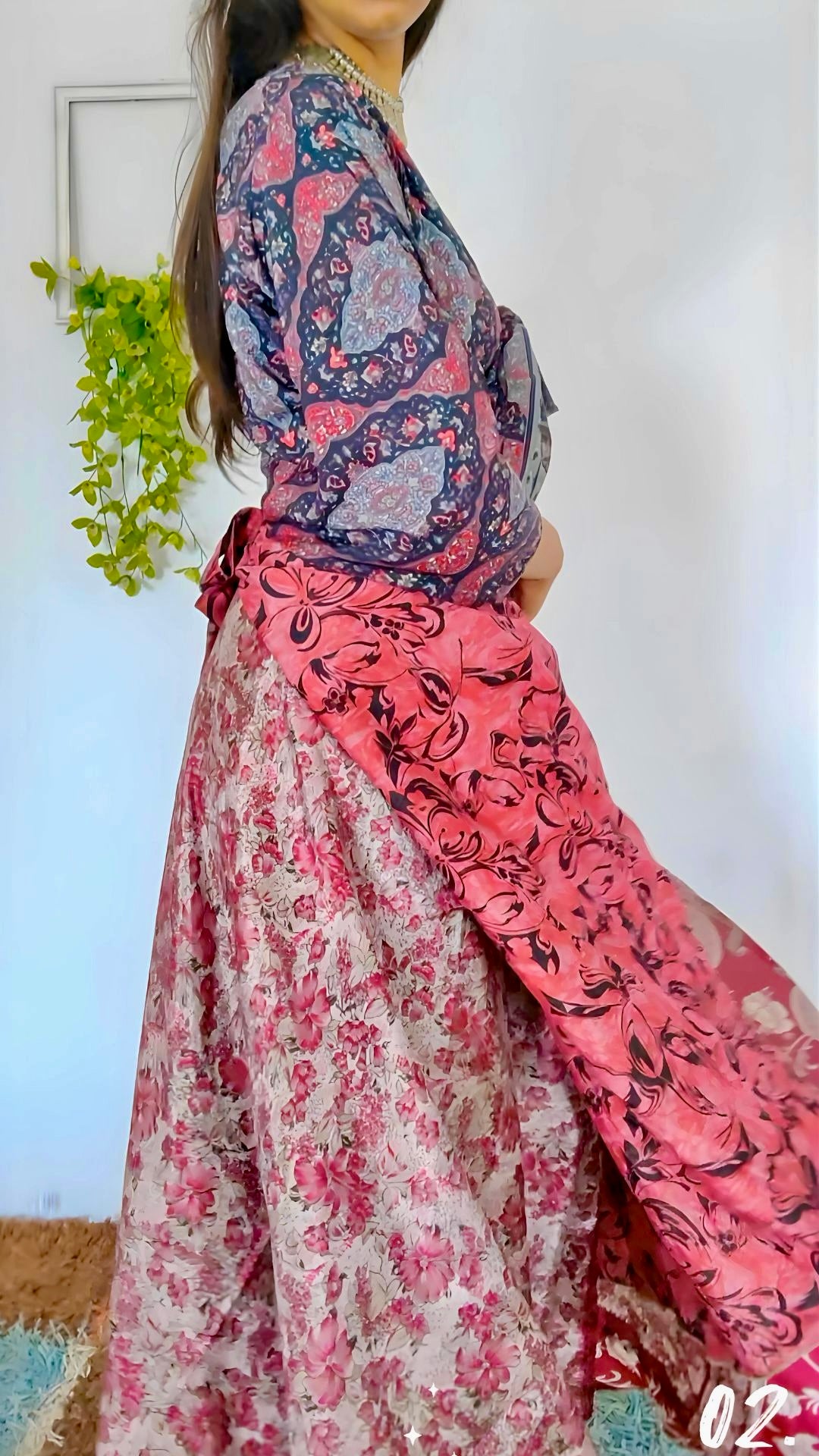 Reversible Wrap skirt